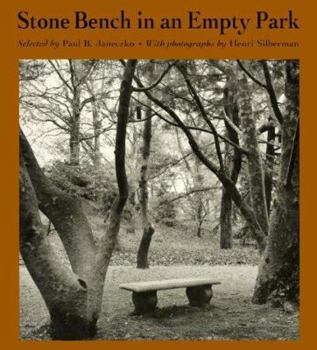 Hardcover Stone Bench in an Empty Park Book