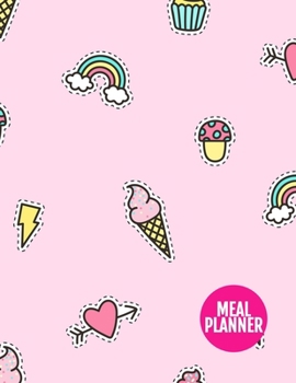 Meal Planner: Simple Year 365 Daily - 52 Week Calendar Meal Planner Daily Weekly and Monthly For Track & Plan Your Meals Food Planning | Large 8.5 x 11 Inch | 110 Pages  - Cover Design BR 000241