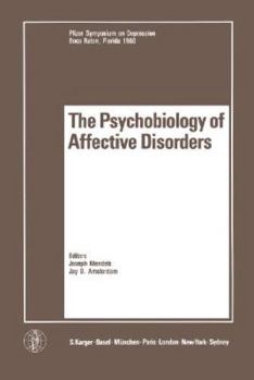 Paperback Psychobiology of Affective Disorders (Pfizer Symposium on Depression) Book