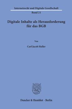 Paperback Digitale Inhalte ALS Herausforderung Fur Das BGB [German] Book