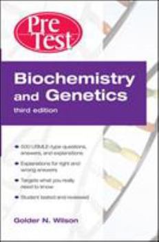 Paperback Biochemistry and Genetics: Pretest Self-Assessment and Review Book