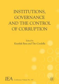 Paperback Institutions, Governance and the Control of Corruption Book