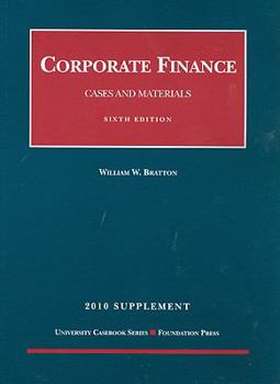 Paperback Corporate Finance Supplement: Cases and Materials Book