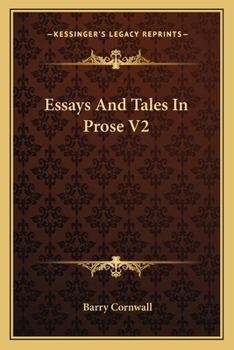 Paperback Essays And Tales In Prose V2 Book