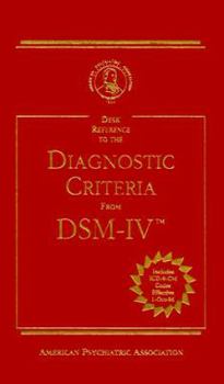 Spiral-bound desk reference to the Diagnostic Criteria from DSM-IV Book