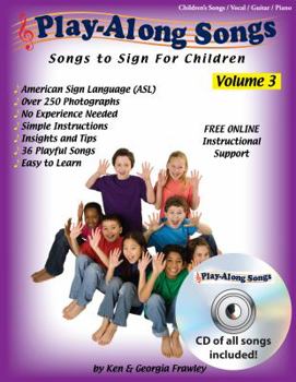 Paperback Playalong Songs Volume 3 with CD Book