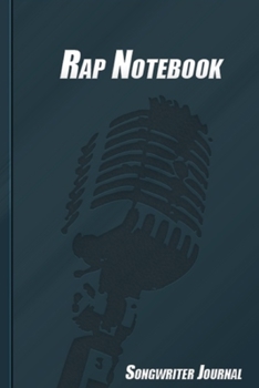 Paperback Rap Notebook: Songwriter Journal Book