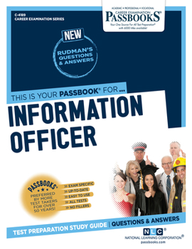 Paperback Information Officer (C-4189): Passbooks Study Guide Volume 4189 Book