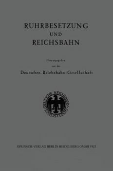 Paperback Ruhrbesetzung Und Reichsbahn [German] Book