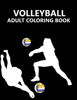 Paperback Volleyball Adult Coloring Book