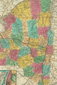 1832 Map of the State of New York: A Poetose Notebook / Journal / Diary (50 pages/50 sheets) (Poetose Notebooks)