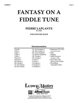 Paperback Fantasy on a Fiddle Tune: Conductor Score Book