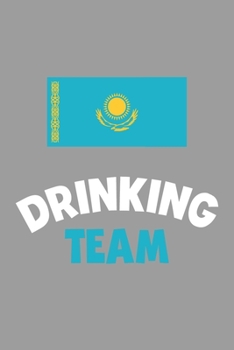 Paperback Drinking Team Notebook: Lined Journal, 120 Pages, 6 x 9, Kazakhstan Flag Beer Olympics Gift Journal Matte Finish Book
