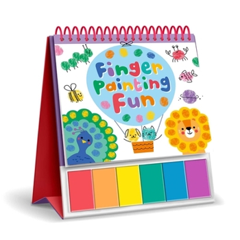 Paperback Finger Painting Fun: Easel Coloring Book with 6 Paints Book