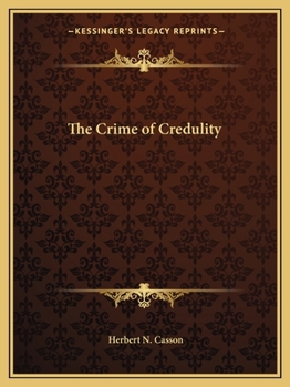 Paperback The Crime of Credulity Book