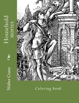 Paperback Household stories: Coloring book