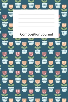 Paperback Composition Notebook: Geometric Design Notebook-150 pages- Lined with numbered pages- Pretty Composition Notebook or Geometric Journal Book