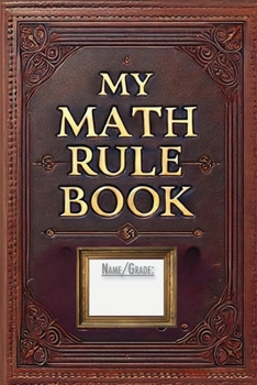 Paperback My Math Rule Book