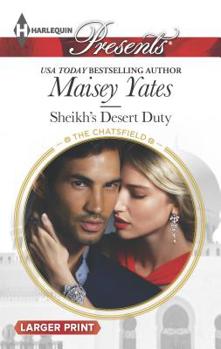Paperback Sheikh's Desert Duty [Large Print] Book