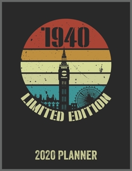 1940 Limited Edition 2020 Planner: Daily Weekly Planner with Monthly quick-view/over view with 2020 Planner