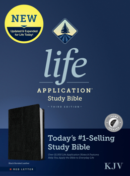 Bonded Leather KJV Life Application Study Bible, Third Edition (Bonded Leather, Black, Indexed, Red Letter) Book