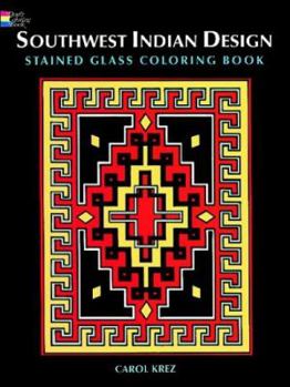 Paperback Southwest Indian Design Stained Glass Coloring Book