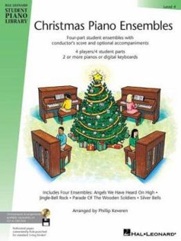 Paperback Christmas Piano Ensembles - Level 4 Book Only: Hal Leonard Student Piano Library Book