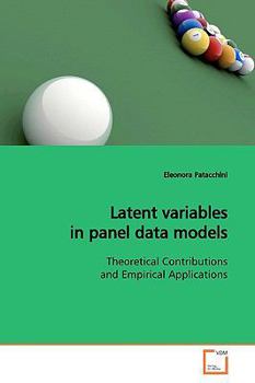 Paperback Latent variables in panel data models Book