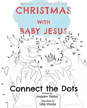 Paperback Christmas with Baby Jesus: Connect the Dots [Large Print] Book