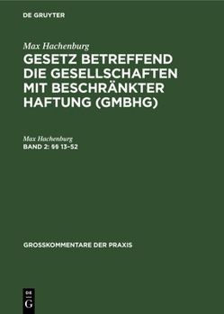 Hardcover §§ 13-52 [German] Book