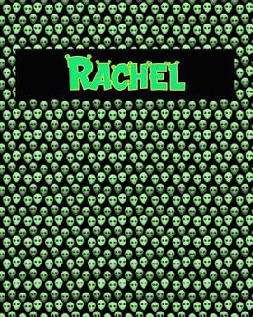 Paperback 120 Page Handwriting Practice Book with Green Alien Cover Rachel: Primary Grades Handwriting Book