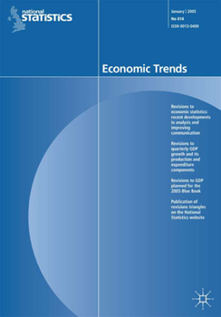 Paperback Economic Trends Vol 625 December 2005 Book