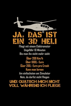 3D Heli: 6x9 RC | blank with numbers paper | notebook | notes (German Edition)