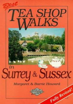 Paperback Best Tea Shop Walks in Surrey and Sussex Book
