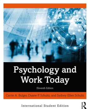 Paperback Psychology and Work Today: International Student Edition Book