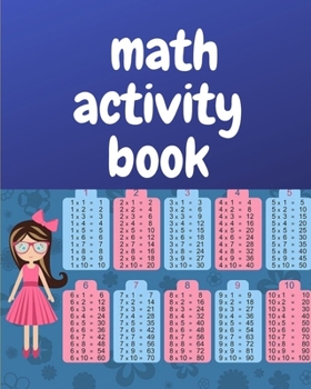 Paperback math activity book: A book of 72 pages, the size of 10/10, in which everything a child needs to enter the world of numbers Book