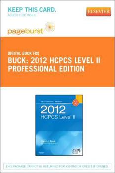 Printed Access Code 2012 HCPCS Level II Professional Edition - Elsevier eBook on Vitalsource (Retail Access Card) Book