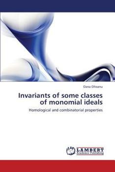 Paperback Invariants of some classes of monomial ideals Book