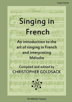 Paperback Singing in French - lower voices Book