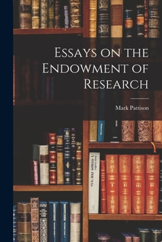 Paperback Essays on the Endowment of Research Book