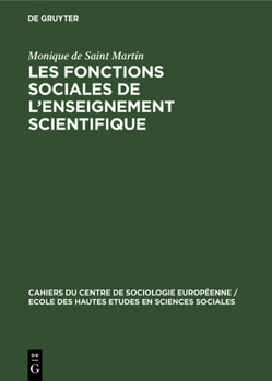 Hardcover Les fonctions sociales de l'enseignement scientifique [French] Book