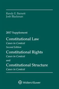 Paperback Constitutional Law: Cases in Context, Second Edition, 2017 Supplement Book
