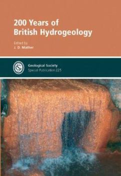 Hardcover 200 Years of British Hydrogeology Book