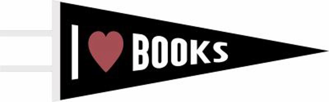 Misc. Supplies I Heart Books Pennant Book