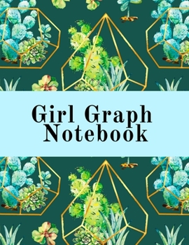 Paperback Girl Graph Notebook: Squared Coordinate Paper Composition Notepad - Quadrille Paper Book for Math, Graphs, Algebra, Physics & Science Lessons With Cut Book