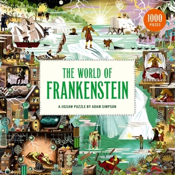 Board Game The World of Frankenstein: A Jigsaw Puzzle by Adam Simpson Book