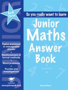 Paperback Junior Maths Book 3: Answer Book