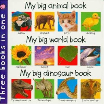 Board book 3 in 1: My Big Animal, World, Dinosaur Book