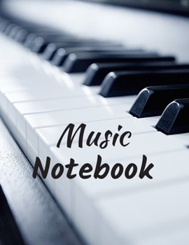 Paperback Music Notebook: Blank Music Notebook: for musicians, composers, students, and educators (8.5x11), 110 pages 13 stave per page. Perfect Book