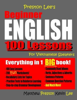 Paperback Preston Lee's Beginner English 100 Lessons For Vietnamese Speakers Book
